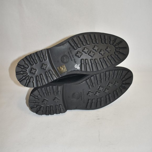 To Boot New York Carlton Apron Toe Leather Boots Black Size 11 - Picture 9 of 11